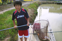 子どもでも大きな鯉をGET!