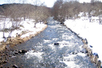 終点瑞穂橋からの渓流